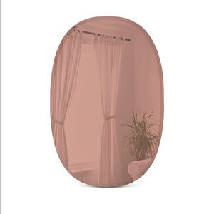 Umbra oval mirror rose gold